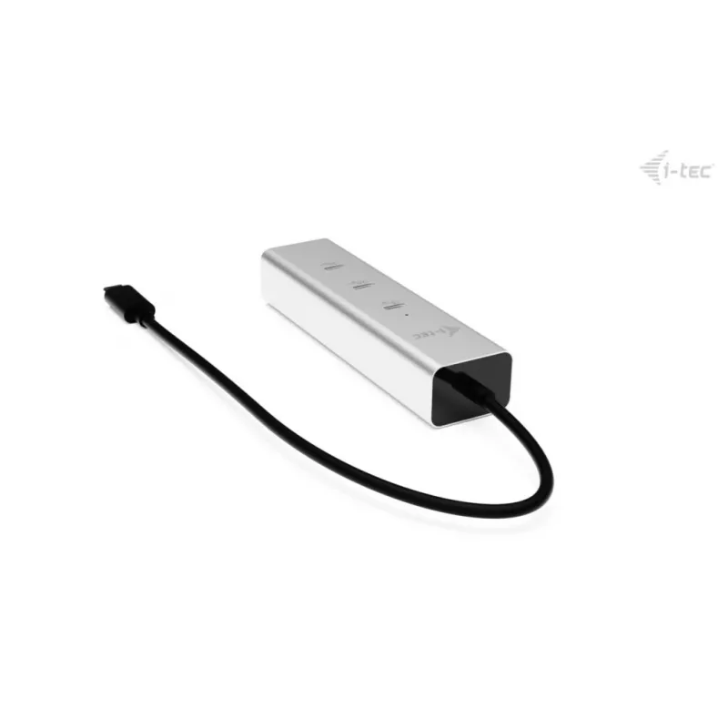 i-tec Metal USB-C Charging HUB 5 prievadų su USB-C vaizdo išvestimi 8K + Power Delivery 85W