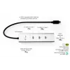 i-tec Metal USB-C Charging HUB 5 prievadų su USB-C vaizdo išvestimi 8K + Power Delivery 85W