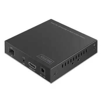DIGITUS HDMI optinio pluošto imtuvas - skirtas DS-55348 4K/60Hz 40 km/300m IP 1G Juodas