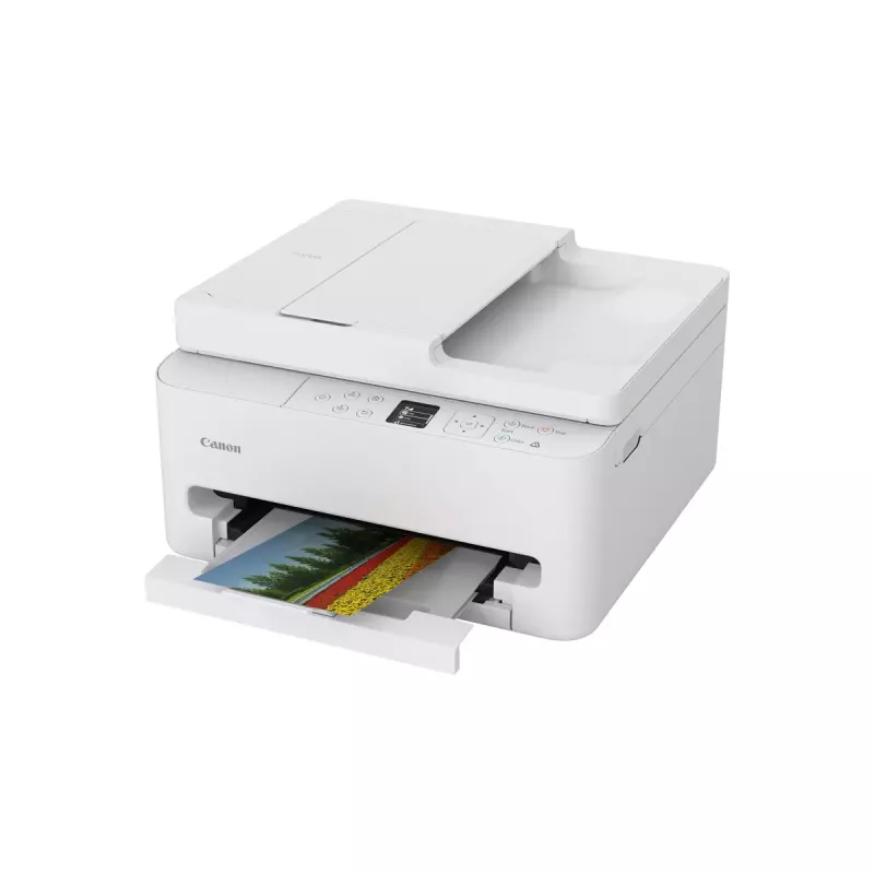 Daugiafunkcis rašalinis spausdintuvas Canon PIXMA TS7550i — A4, 1200×1200 DPI, Wi‑Fi, spalvotas skenavimas/kopijavimas, dvipusis spausdinimas (balta)