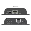 DIGITUS HDMI IP plėtiklio rinkinys - 4K/60Hz 120/200 m, vienas-daugeliui, CAT, juodas