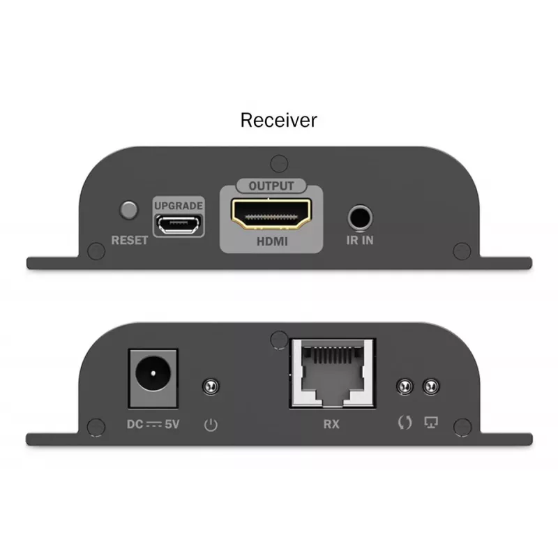 DIGITUS HDMI IP plėtiklio rinkinys - 4K/60Hz 120/200 m, vienas-daugeliui, CAT, juodas