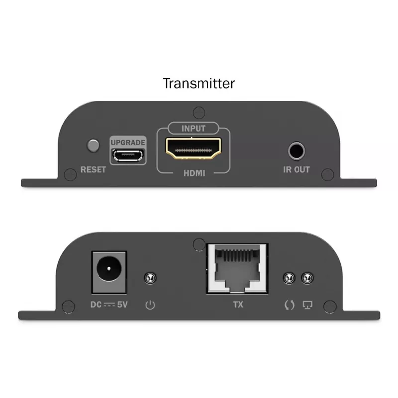 DIGITUS HDMI IP plėtiklio rinkinys - 4K/60Hz 120/200 m, vienas-daugeliui, CAT, juodas