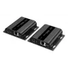 DIGITUS HDMI IP plėstuvų rinkinys - 4K/60Hz 120/200 m, PoE, vienas-daug, CAT, juodas