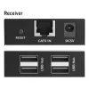 DIGITUS USB plėtiklis - USB 2.0 4x USB-A prievadai 150 m Naudojimui su CAT6 (ar aukštesnės kategorijos) kabeliu
