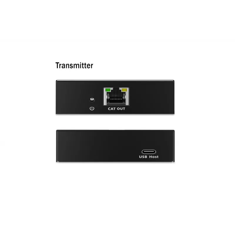 USB 3.2 Gen1 CAT ilgintuvas DIGITUS DA-73121 — 5 Gbps, 4 prievadai (3× USB-A, 1× USB-C), 100 m, DC maitinimas