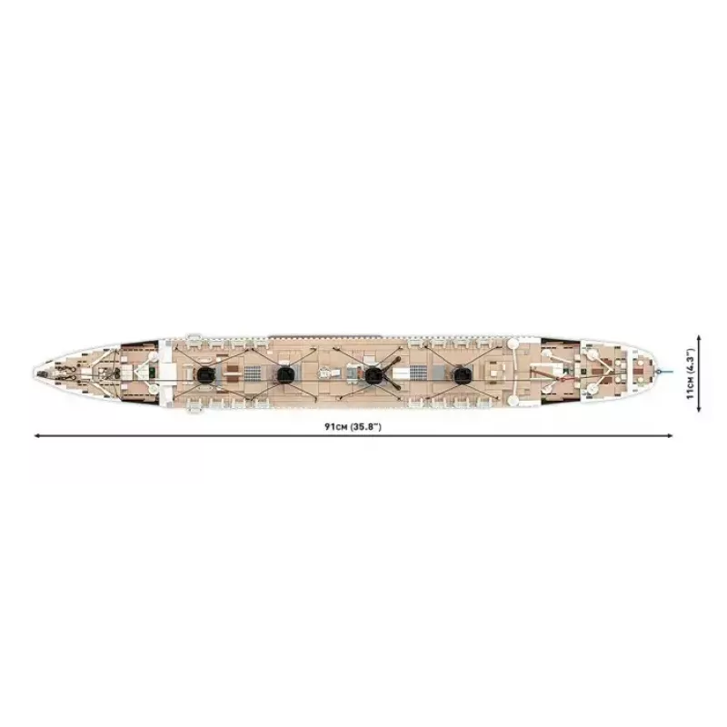 Konstravimo rinkinys Cobi R.M.S. Titanic modelis, 3 260 plastikinių blokelių (COBI-1686)