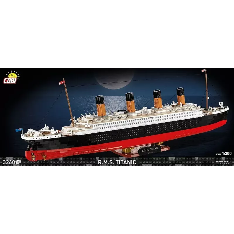 Konstravimo rinkinys Cobi R.M.S. Titanic modelis, 3 260 plastikinių blokelių (COBI-1686)