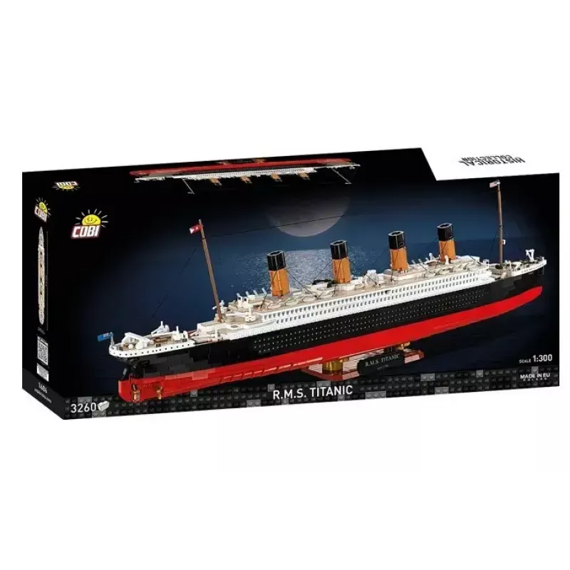 Konstravimo rinkinys Cobi R.M.S. Titanic modelis, 3 260 plastikinių blokelių (COBI-1686)