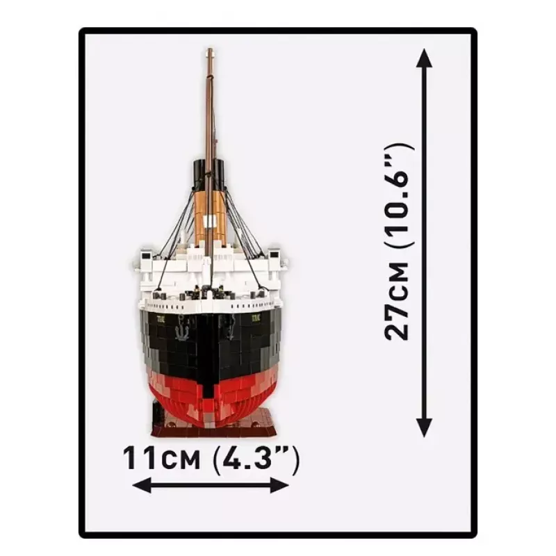 Konstravimo rinkinys Cobi R.M.S. Titanic modelis, 3 260 plastikinių blokelių (COBI-1686)