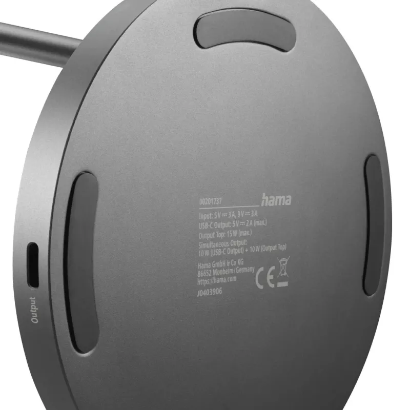 Hama 00201737 mobilusis įkroviklis Ausinės, Išmanusis telefonas Juoda USB Belaidis įkrovimas Greitas įkrovimas Vidaus