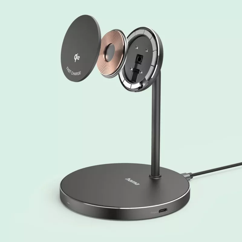 Hama 00201737 mobilusis įkroviklis Ausinės, Išmanusis telefonas Juoda USB Belaidis įkrovimas Greitas įkrovimas Vidaus