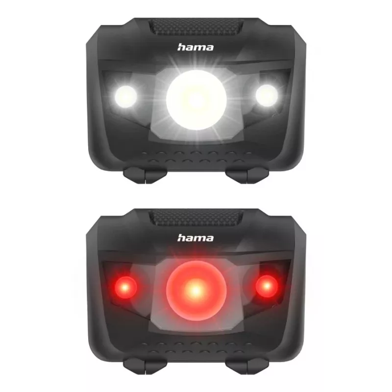 Hama HL200 Juoda, Mėlyna, Geltona Galvos juostos žibintuvėlis LED