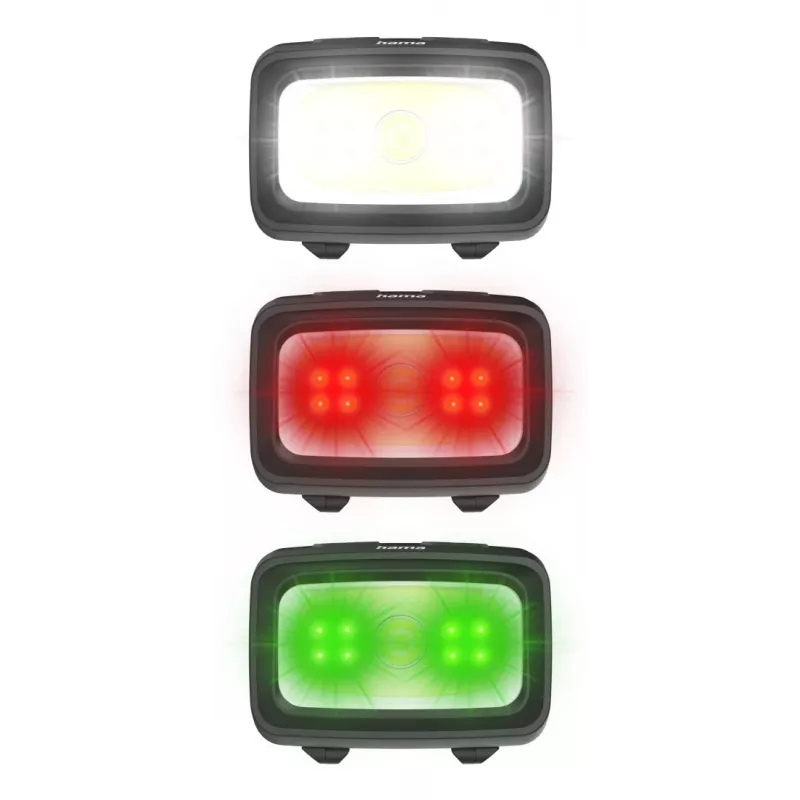 Hama HL350 juoda, mėlyna, geltona žibintuvėlis ant galvos su LED
