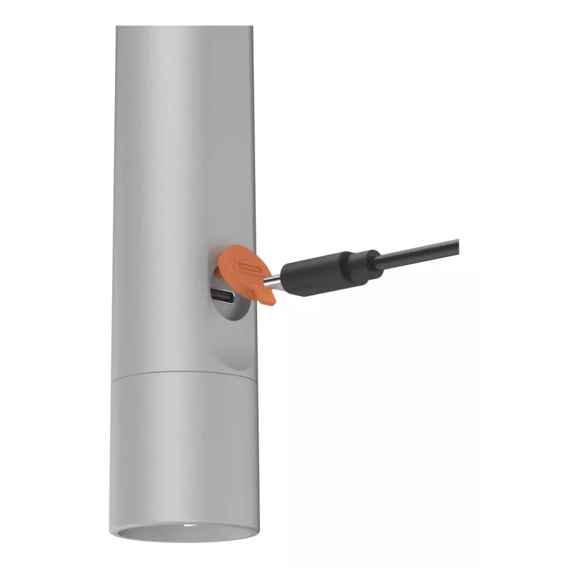 Rankinis žibintuvėlis Hama FL350-C sidabrinis LED 3W USB įkraunamas