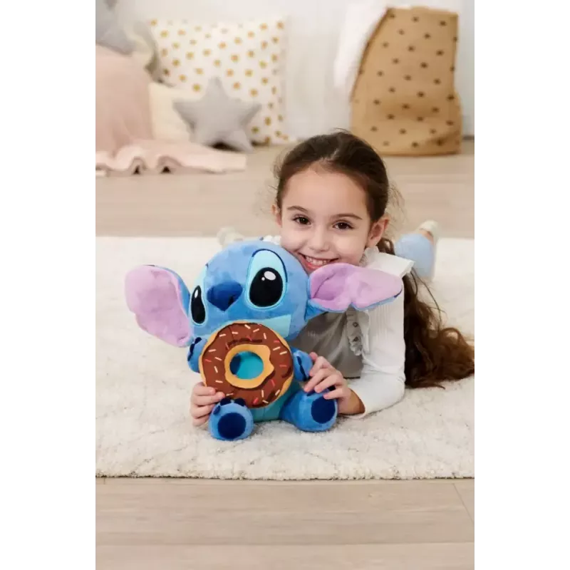 Minkštas žaislas SIMBA Mascot Stitch su spurgute 25 cm pliušinė personažo figūrėlė