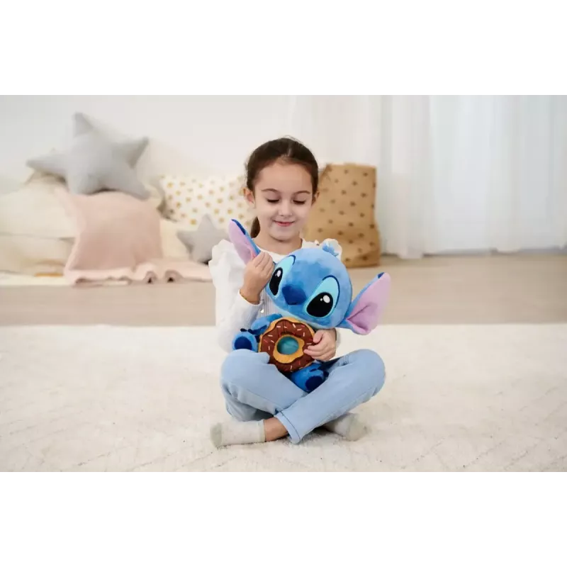 Minkštas žaislas SIMBA Mascot Stitch su spurgute 25 cm pliušinė personažo figūrėlė