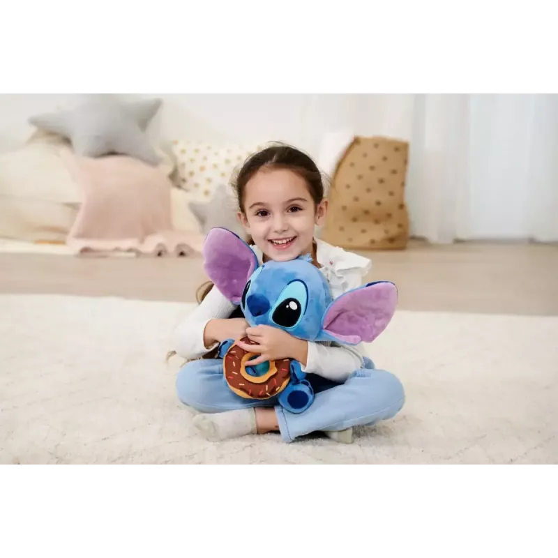 Minkštas žaislas SIMBA Mascot Stitch su spurgute 25 cm pliušinė personažo figūrėlė