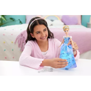 Disney Princesė Užburta Pokylių Suknelė Pelenė Mados Lėlė su Šviesomis ir Garsais, Įkvėpta Filmo