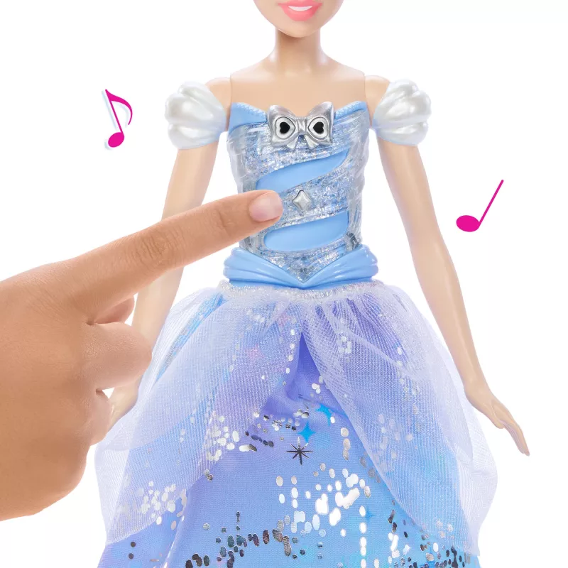 Disney Princesė Užburta Pokylių Suknelė Pelenė Mados Lėlė su Šviesomis ir Garsais, Įkvėpta Filmo