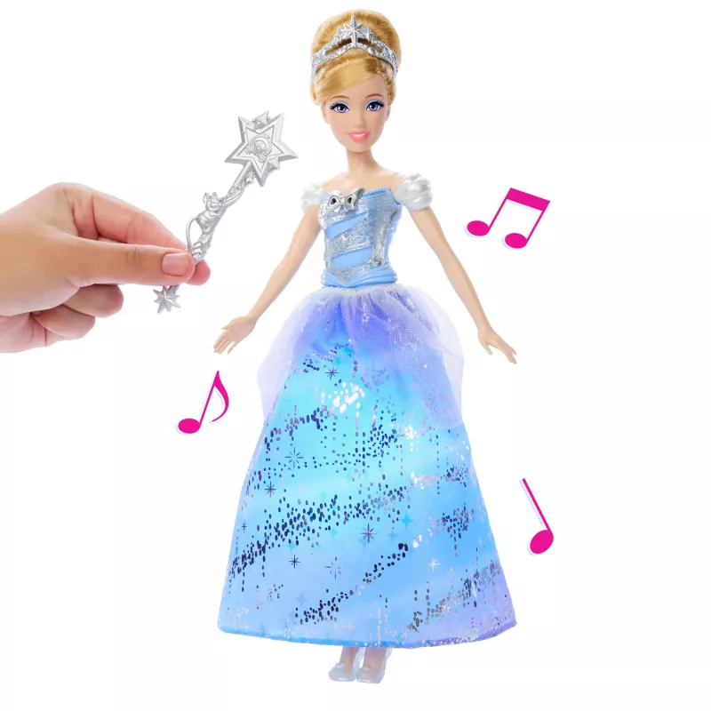 Disney Princesė Užburta Pokylių Suknelė Pelenė Mados Lėlė su Šviesomis ir Garsais, Įkvėpta Filmo