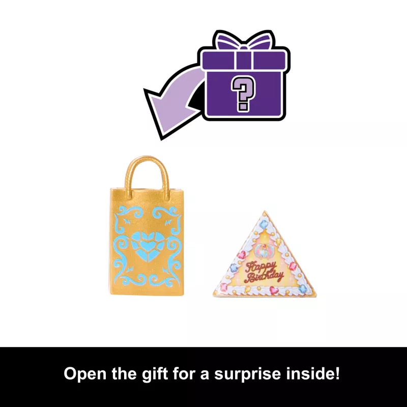Monster High Scary Sweet Birthday lėlė Cleo De Nile su vakarėlio suknele, balionu ir dovana