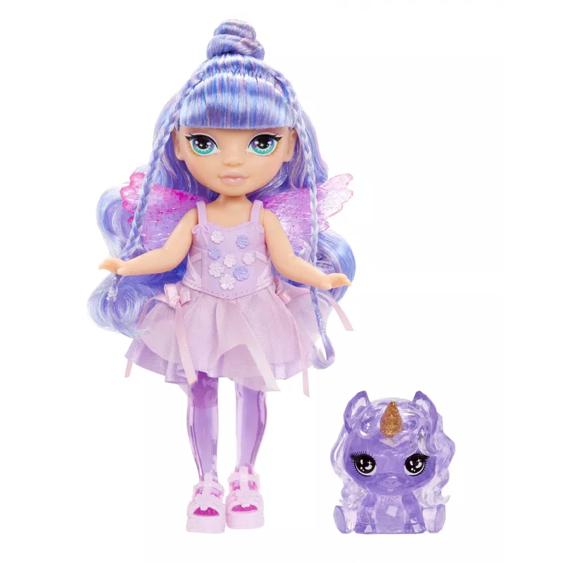 Rainbow High Littles „Rainbow Fantasy Fairies“ lėlė – Amethyst (violetinė)
