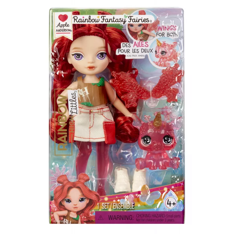 Rainbow High Littles Rainbow Fantasy fėjų lėlė- Apple (Red)