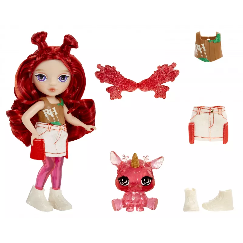 Rainbow High Littles Rainbow Fantasy fėjų lėlė- Apple (Red)