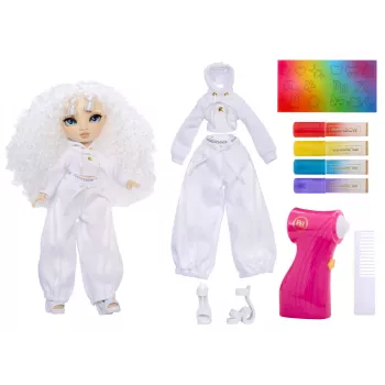 Rainbow High Air Brush & Create Fashion Dolls -Žalios akys, Madų lėlė, Moteriška, 4 m., Berniukas/Mergaitė, 280 mm, Daugiaspalvė