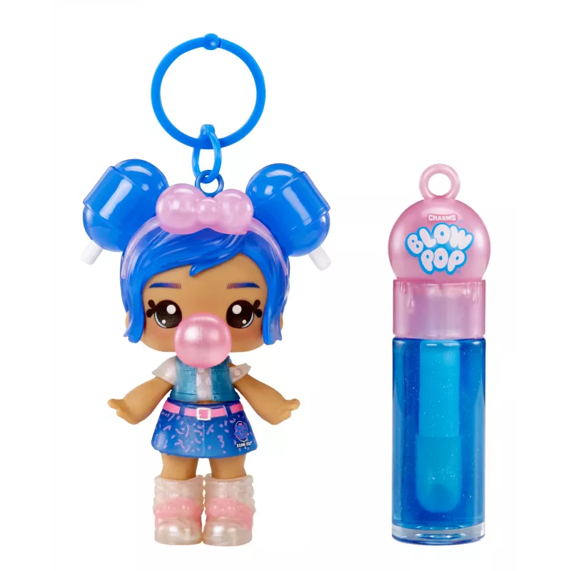 MGA Entertainment Yummiland Lip Gloss Doll- Licensed Sweets- Blue Raspberry Blow Pop