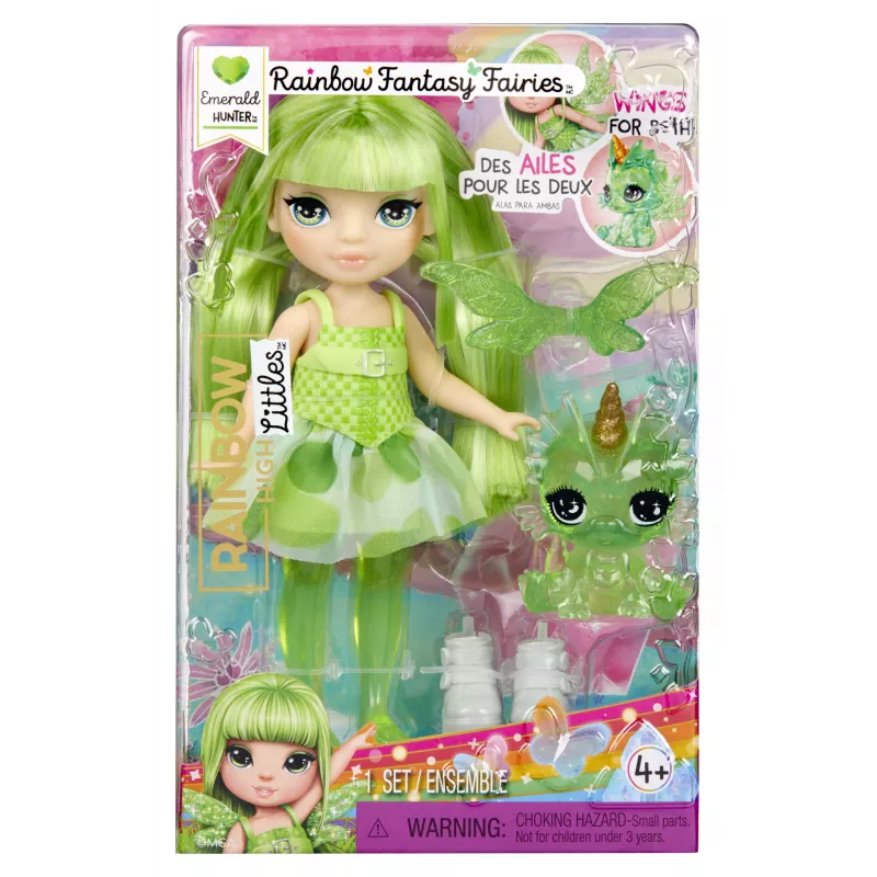 Rainbow High Littles Vaivorykštės Fantazijos Fėjos Lėlė – Emerald (žalia)