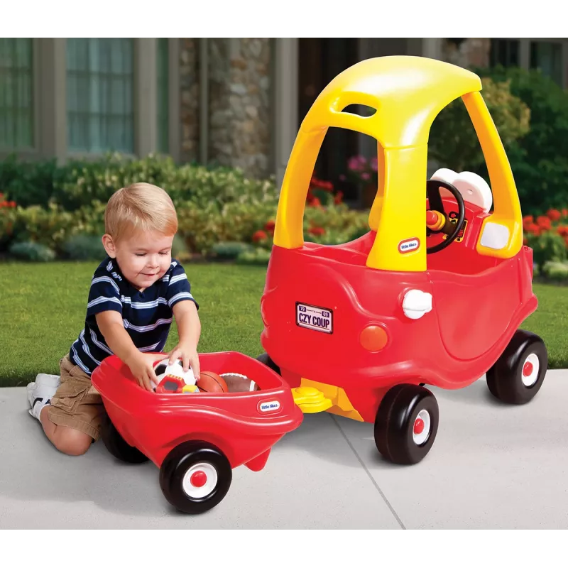 Little Tikes Cozy Coupe Trailer Ride-on vaikiškas vežimėlis