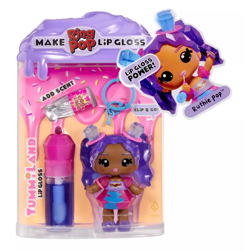 MGA Entertainment Yummiland lūpų blizgesio lėlė – licencijuoti saldumynai – Ring Pop