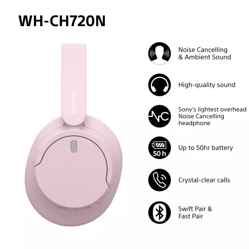 Sony WHCH720NP.CE7 ausinės
