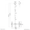 Lubinis laikiklis Neomounts CL35-440BL16XL max 50kg 37-70 col.