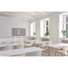 Neomounts FL50-515WH1 Samsung Flip vežimėlis 55–65 colių ekranams, pasukamas, reguliuojamas aukštis, balta