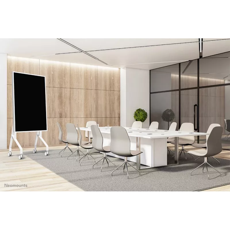 Neomounts FL50-515WH1 Samsung Flip vežimėlis 55–65 colių ekranams, pasukamas, reguliuojamas aukštis, balta