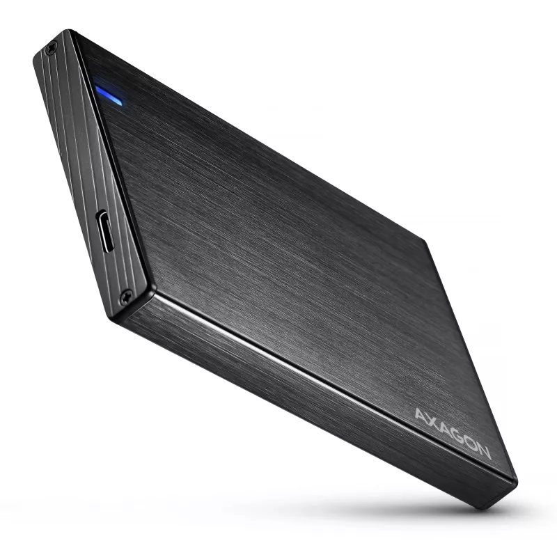 Axagon EE25-XA6C kompaktiška aliumininė USB-C 5 Gbps – SATA 6G išorinė dėžutė 2,5 colio SSD/HDD