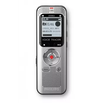 Diktofonas Philips Voice Tracer DVT2015 Vidinė atmintis Flash kortelė Sidabrinė 2370 val. įrašymo trukmė