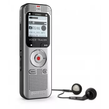Diktofonas Philips Voice Tracer DVT2015 Vidinė atmintis Flash kortelė Sidabrinė 2370 val. įrašymo trukmė