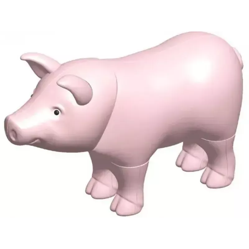 MALIK Magnetic Mini Animals Set 62333 — Ūkio tematikos magnetinių žaislų figūrėlės mažyliams