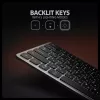 Axagon HMC-KB-CRL, USB 5Gbps šakotuvas su klaviatūra, HDMI 4K/60Hz, 3x USB-A, SD/mSD, garso lizdas, PD100, kirilicos išdėstymas