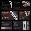 „Axagon HMC-KB-NRD“ USB 5Gbps centrinė stotelė su klaviatūra, HDMI 4K/60Hz, 3x USB-A, SD/mSD, garsu, PD100, Šiaurės šalių išdėstymas