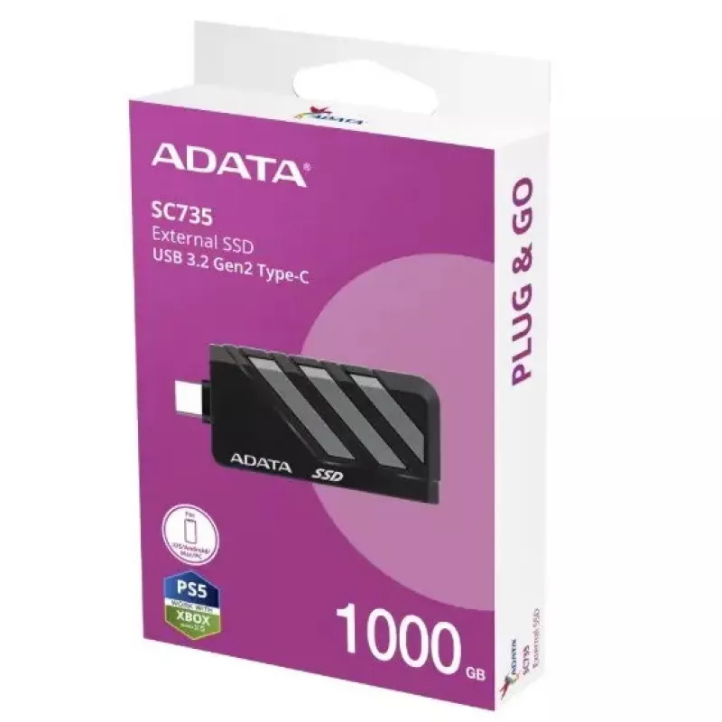 SSD diskas ADATA 1TB išorinis 2,5 colio U3.2C SC735