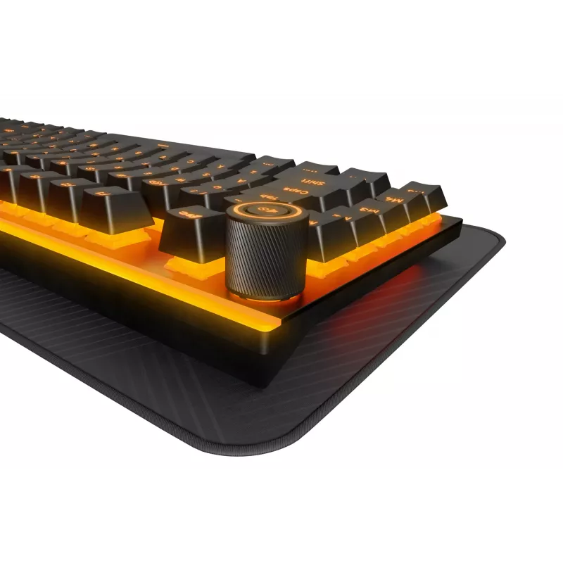Mechaninė žaidimų klaviatūra be quiet! Light Mount Silent Tactile USB QWERTY US English, RGB, pilno dydžio, USB Type-A – Type-C laidas