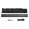Mechaninė žaidimų klaviatūra be quiet! Light Mount Silent Tactile USB QWERTY US English, RGB, pilno dydžio, USB Type-A – Type-C laidas