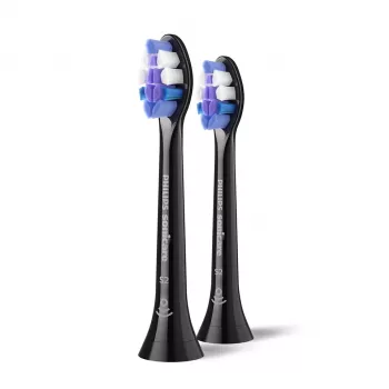 Philips Sensitive HX6052/88 2 vnt. šepetėlių galvučių rinkinys, 2 vnt., juoda, 3 mėn., itin minkšta, Philips, Philips Sonicare