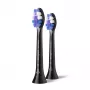Philips Sensitive HX6052/88 2 vnt. šepetėlių galvučių rinkinys, 2 vnt., juoda, 3 mėn., itin minkšta, Philips, Philips Sonicare