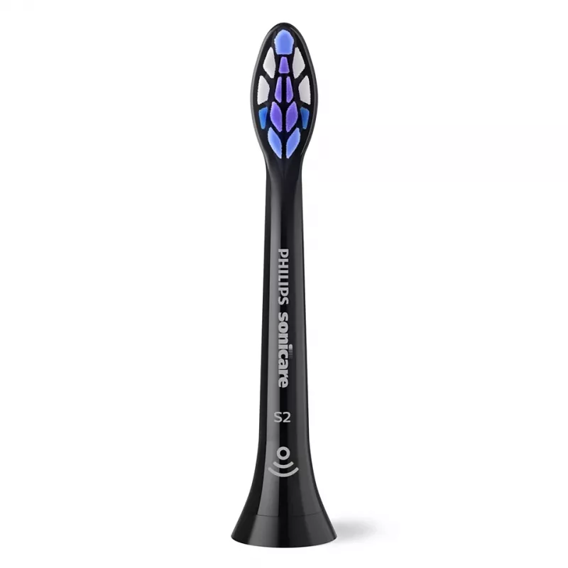 Philips Sensitive HX6052/88 2 vnt. šepetėlių galvučių rinkinys, 2 vnt., juoda, 3 mėn., itin minkšta, Philips, Philips Sonicare